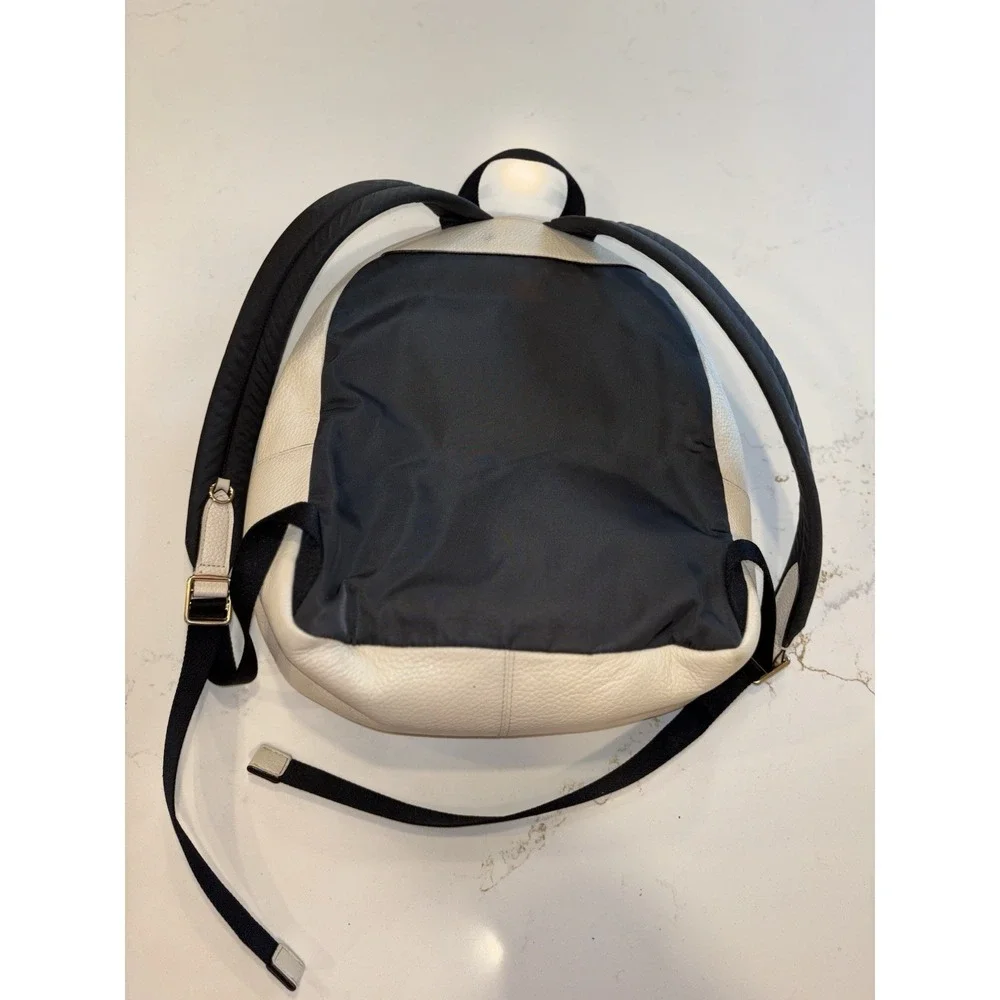 COACH Charlie Backpack Pebble Leather White Unisex Genuine Leather Bag 13x11x4 - Picture 11 of 16